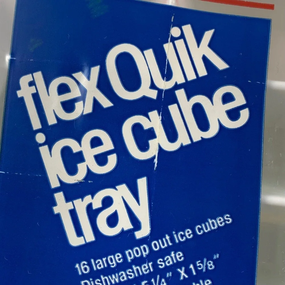 Frigidaire Flex Quik Ice‎ Cube Tray 16 Large Pop Out Cubes Dishwasher Safe NOS